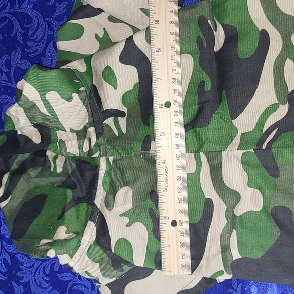 NWT 🪖 Pet Cargo Jacket - Dog Classic Camo Military Fatigues w/ Hood Size Medium - Picture 7 of 16
